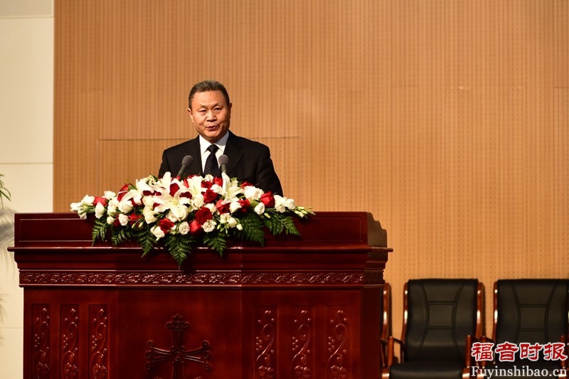 Rev. Gao Feng, addressing during the NUTS event.(credit: GospelTimes.cn）