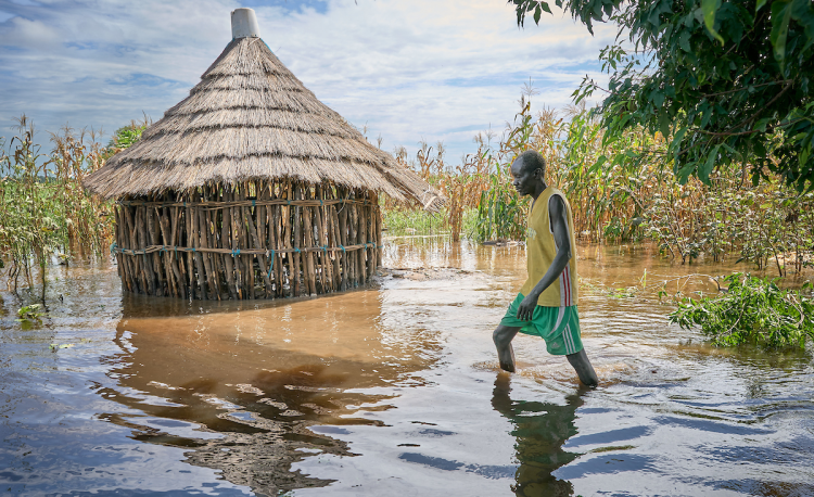 Farmer James Kuony Malual in Akobo, South Sudan can no longer depend on the weather. The rains don’t come when they used to, and when they do, they cause worse flooding than he’s ever seen. 